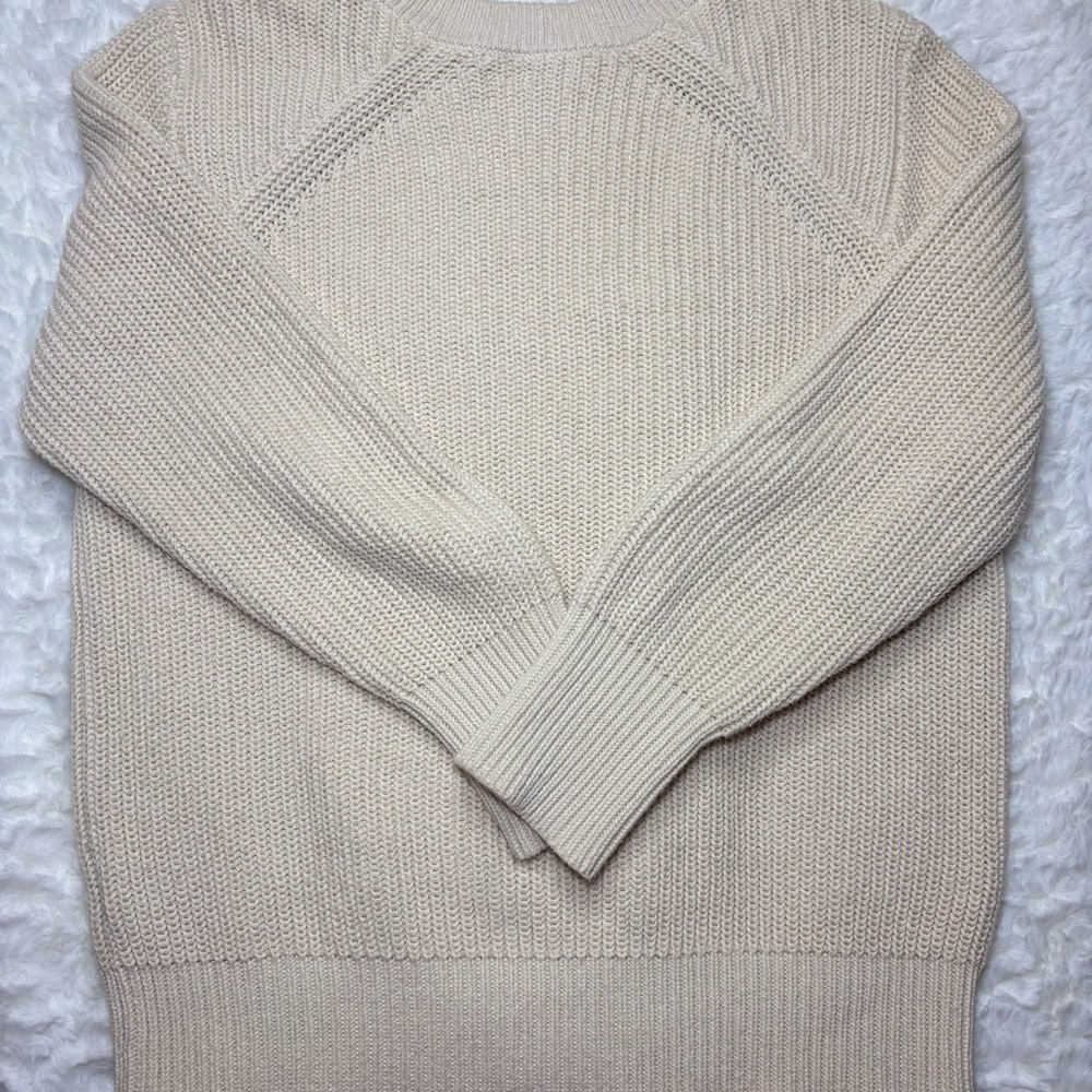 J. Crew Cream Button-Accent Sweater - Picture 3 of 3